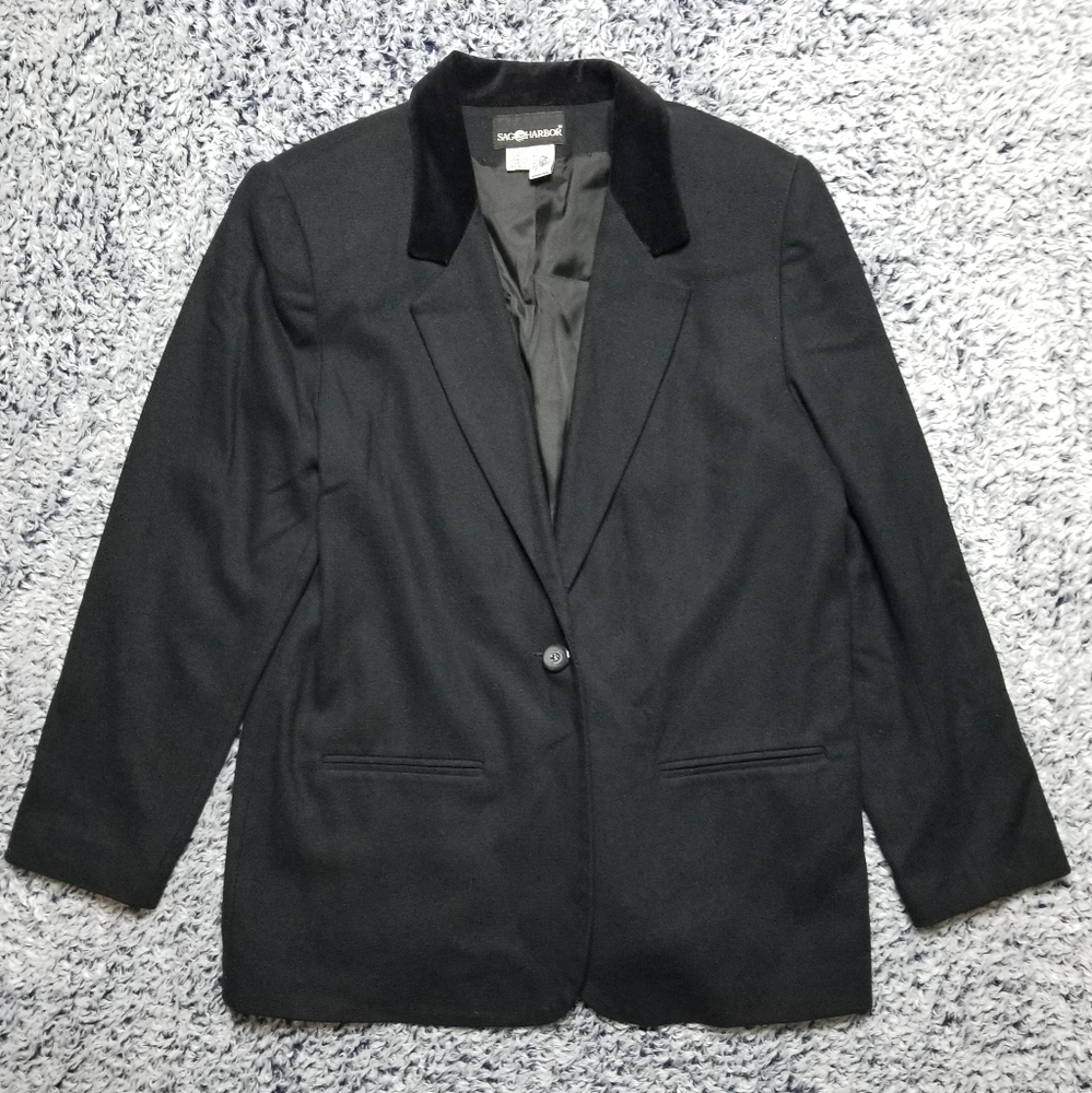 Sag Harbor 100% Pure New Wool Blazer Jacket